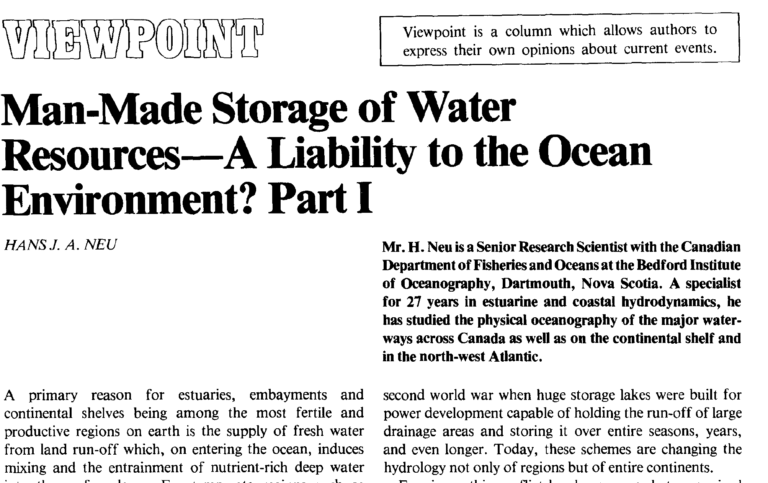 Read more about the article Hans Neu Scientific Viewpoint 1982